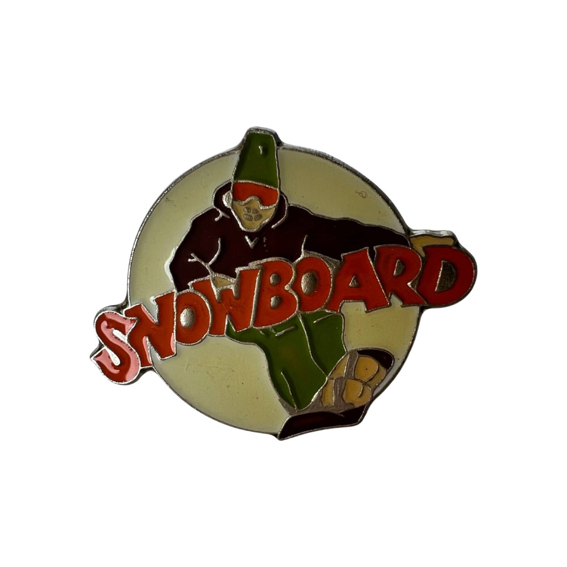 Snowboard Emaille Pin Vintage 90Er Jahre Retro Wintersport Abzeichen von PinsAndSins