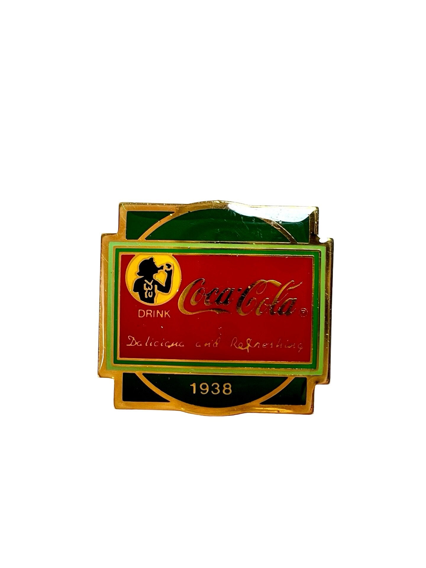 Vintage 1938 Coca Cola Anstecknadel Erinnerungsstücke von PinsAndSins