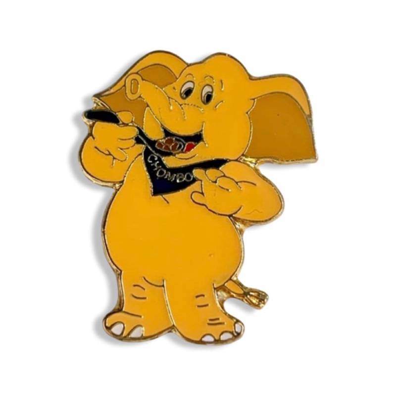 Vintage 1993 Kellogg's Chombo Elephant Anstecknadel 90Er Jahre Müsli Mascot von PinsAndSins