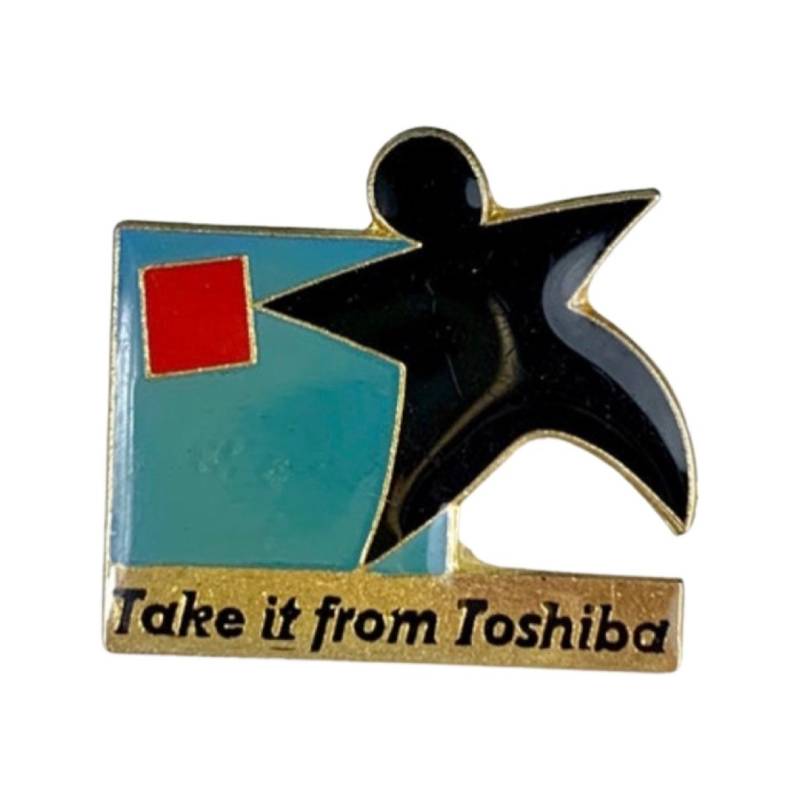 Vintage 1994 Toshiba Pin Retro Computer Y2K Technik Geschenk von PinsAndSins