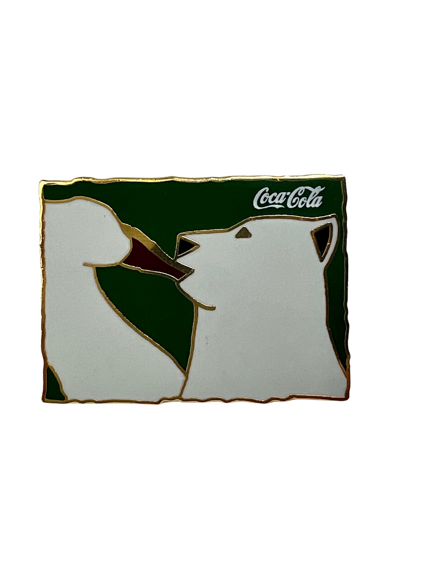 Vintage 1996 Coca Cola Eisbär Anstecknadel Erinnerungsstücke von PinsAndSins