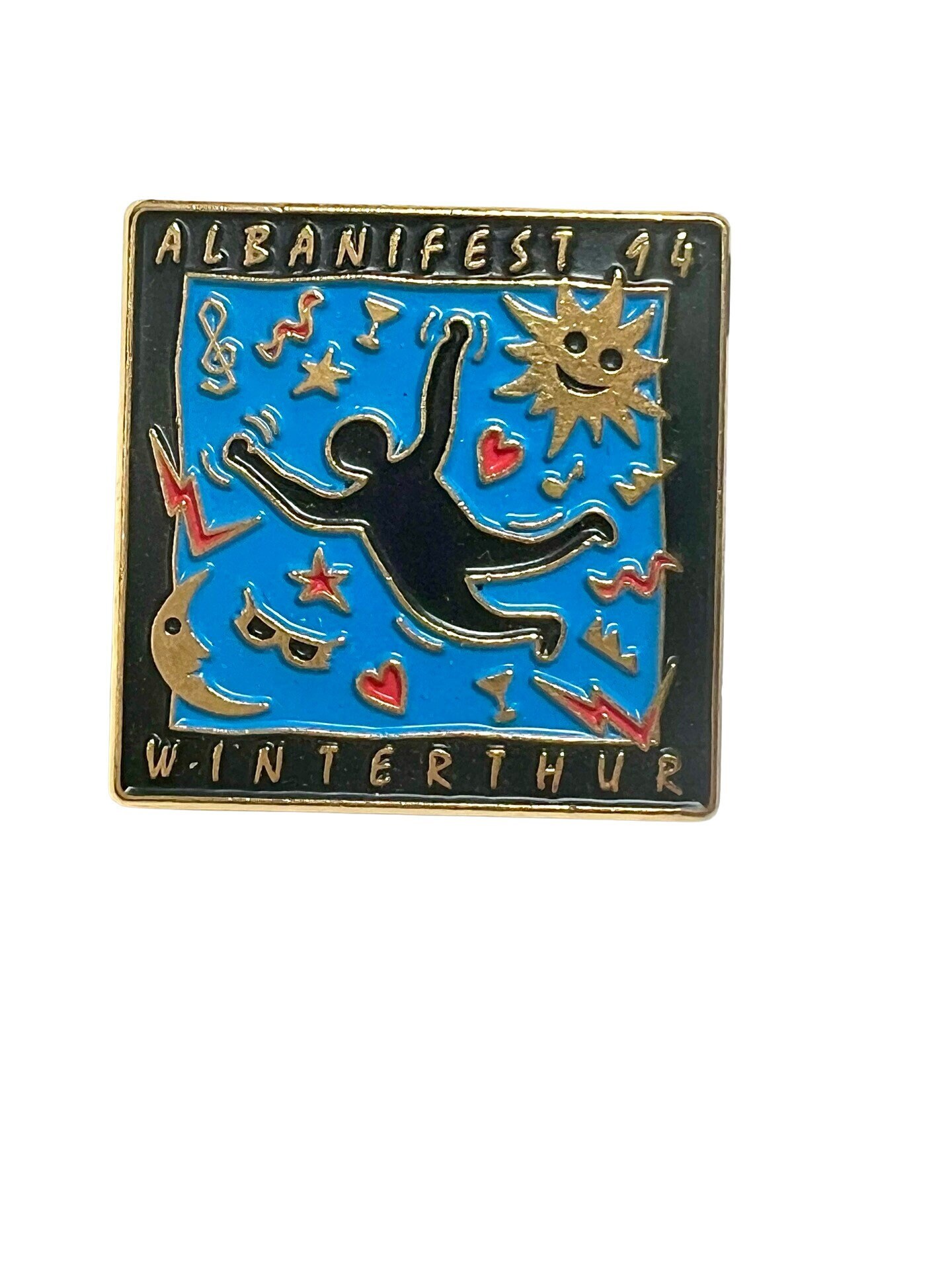 Vintage Albanifest Winterthur Schweiz Pin - 1994 von PinsAndSins