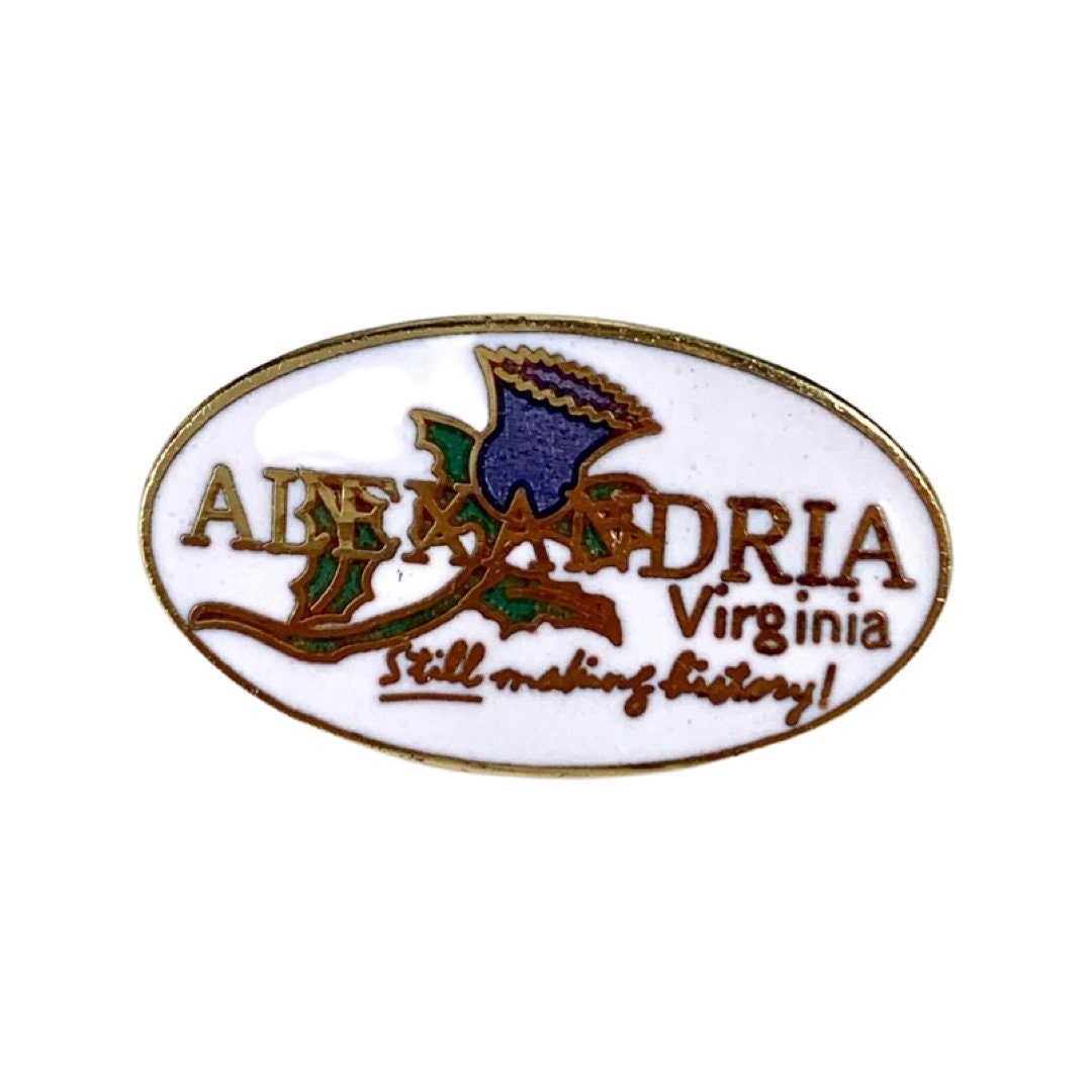 Vintage Alexandria Virginia Pin Still Making Geschichte Anstecknadel von PinsAndSins