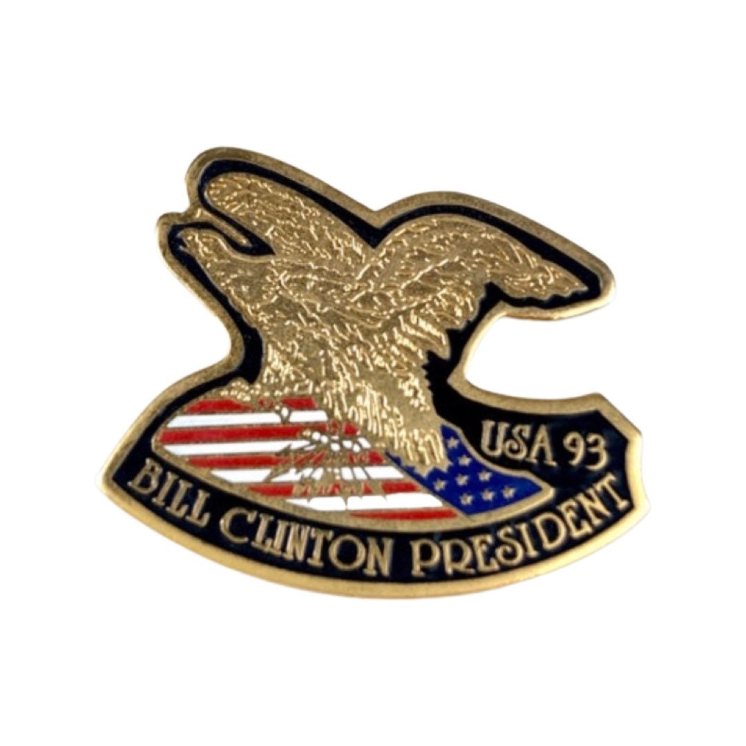Vintage Billklinton Pin, Schwört 93 in Den Usa von PinsAndSins