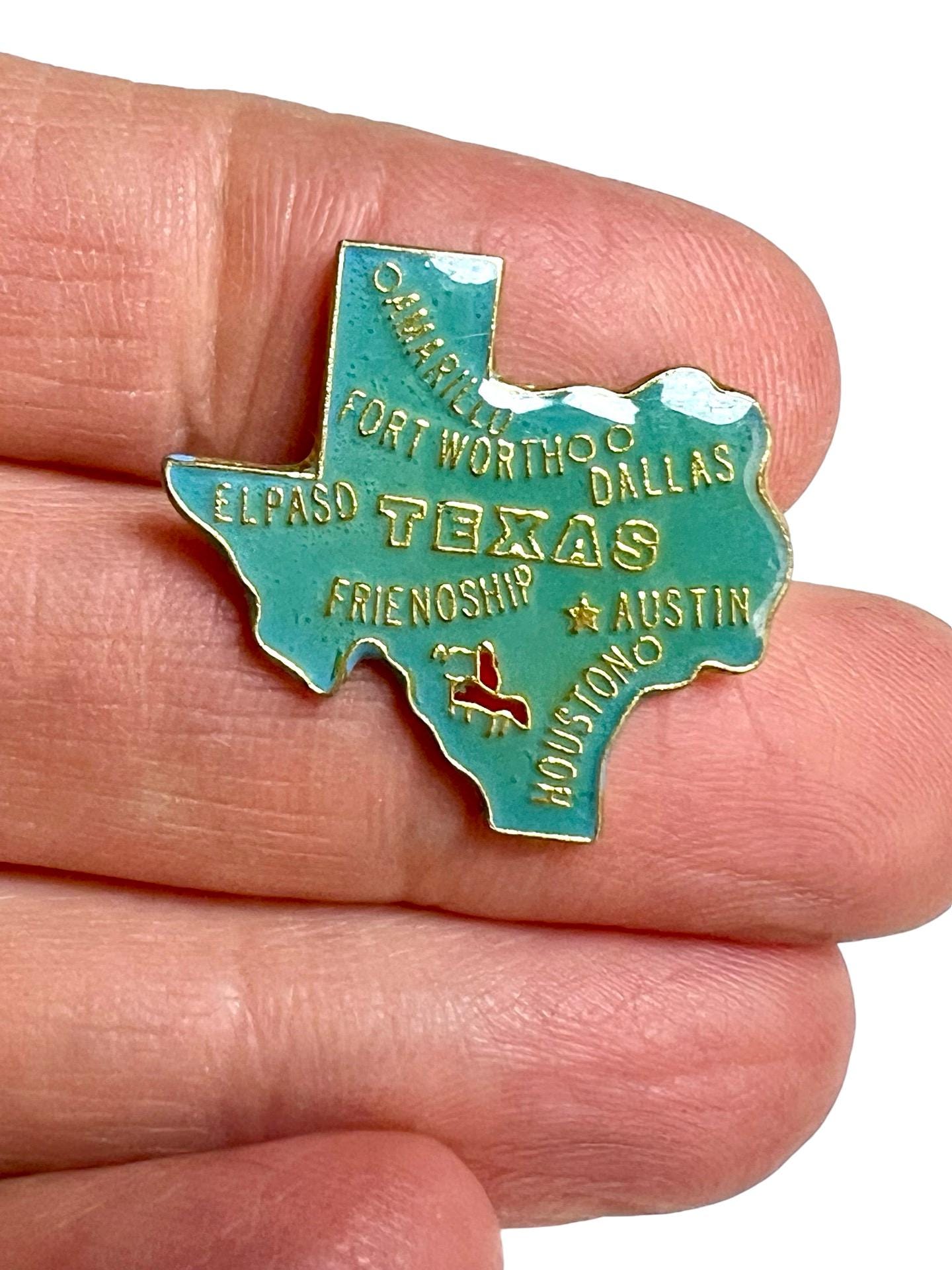 Vintage Bundesstaat Texas Emaille Pin Usa Souvenir von PinsAndSins