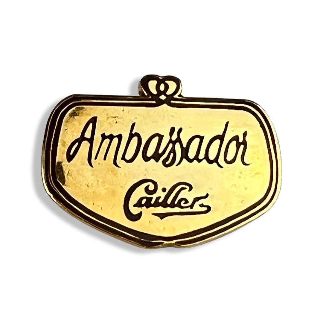 Vintage Cailler Botschafter Schokolade Pin Sammlerstück Lebensmittel Abzeichen von PinsAndSins