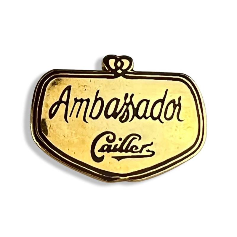 Vintage Cailler Botschafter Schokolade Pin Sammlerstück Lebensmittel Abzeichen von PinsAndSins