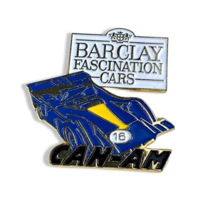 Vintage Can Am Auto Pin Barclay Faszination Autos Sammler Abzeichen von PinsAndSins
