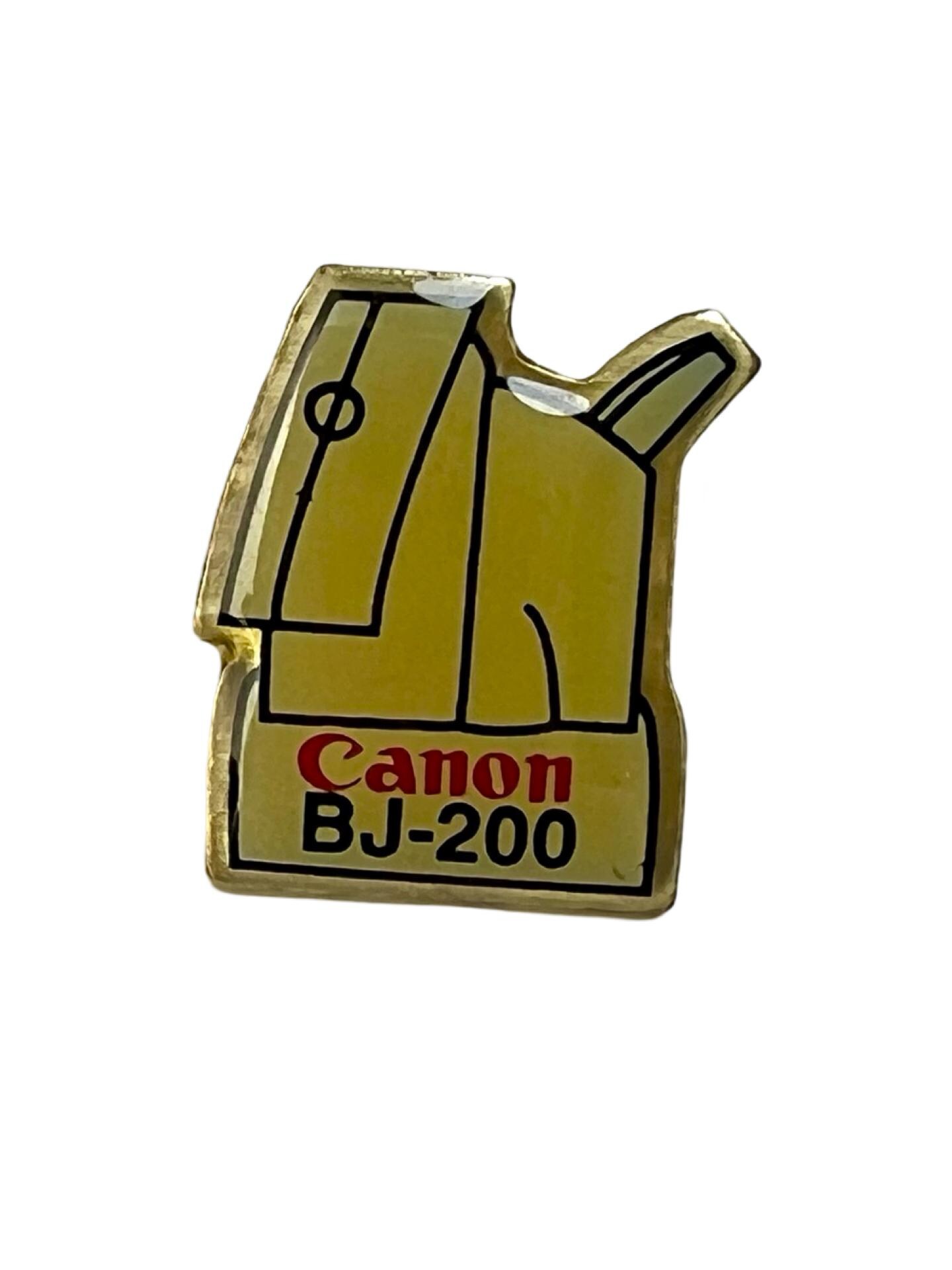 Vintage Canon Bj 200 Logo Anstecknadel, Retro-Tech-Geschenk von PinsAndSins