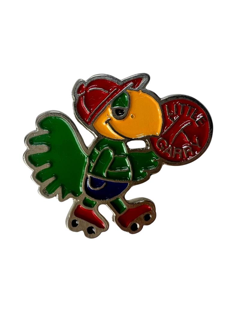 Vintage Cartoon Vogel Pin Gelbe Schnabel Emaille Brosche von PinsAndSins