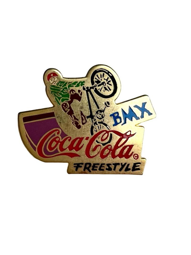 Vintage Coca Cola Bmx Freestyle Anstecknadel Extremsport-Erinnerungsstücke von PinsAndSins
