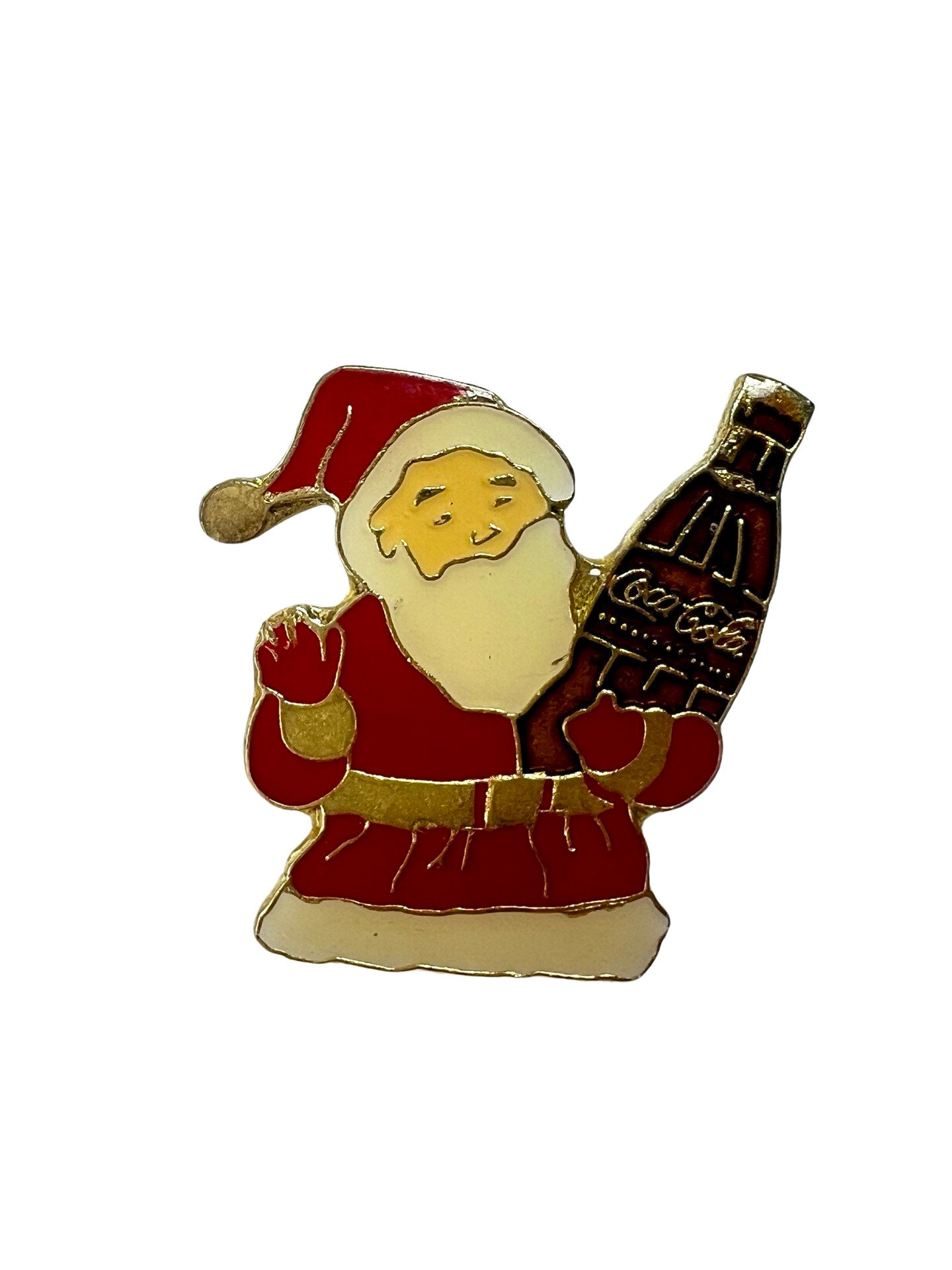 Vintage Coca Cola Weihnachtsmann Anstecknadel, Geschenk Für Sammler Weihnachten Pin Urlaub Krawattennadel von PinsAndSins