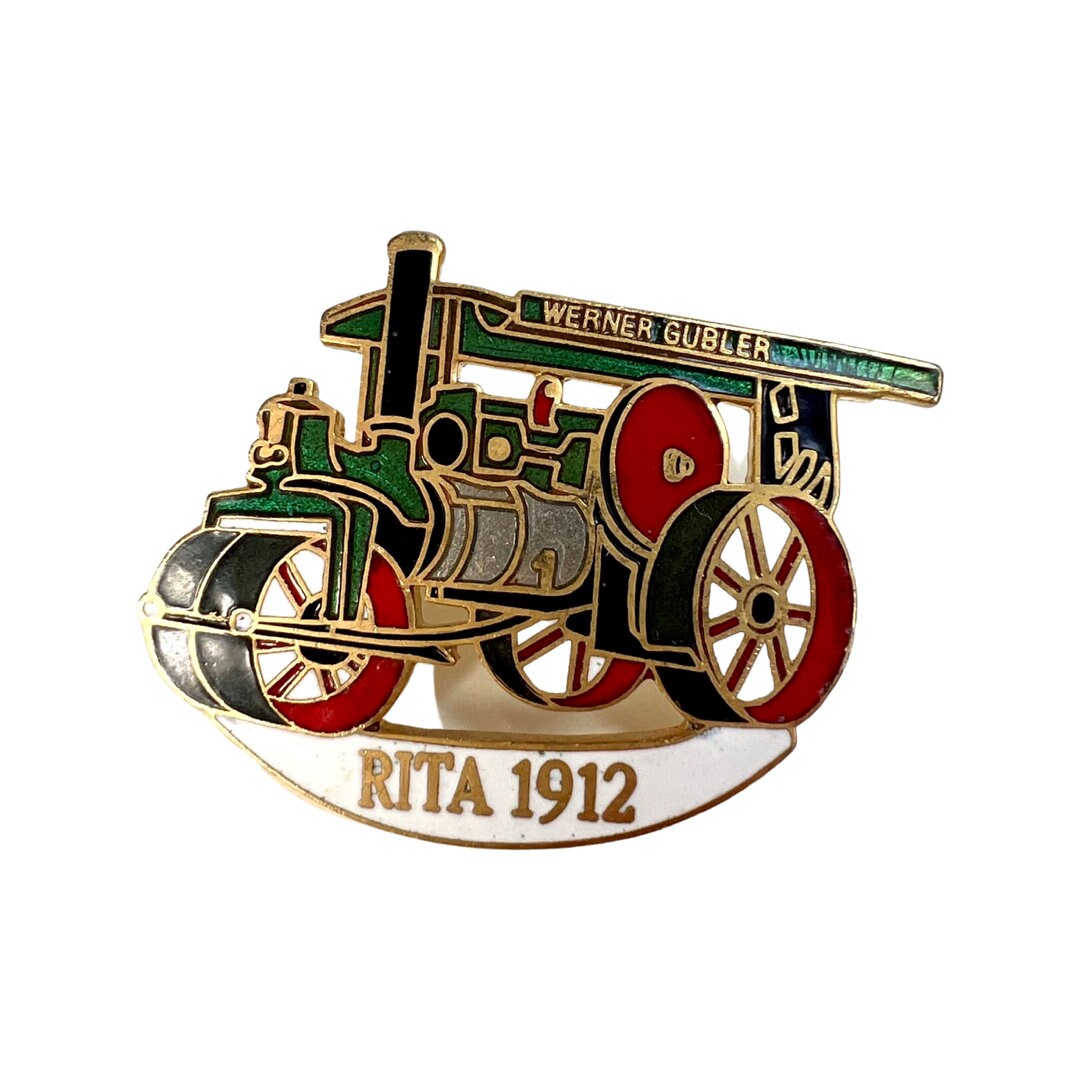 Vintage Dampflokomotive Pin Rita 1912 Lokomotivabzeichen von PinsAndSins