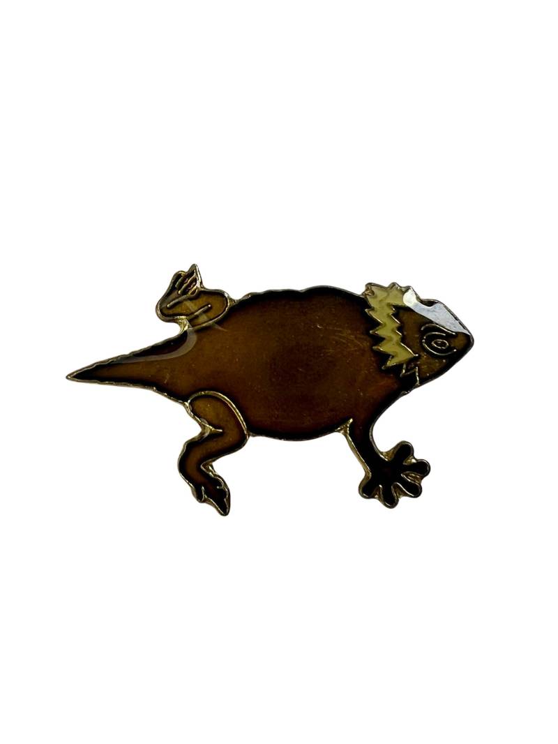 Vintage Eidechse Emaille Pin Reptilien Liebhaber Geschenk von PinsAndSins