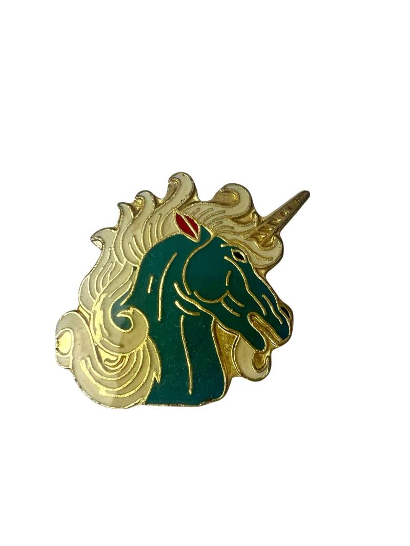 Vintage Einhorn Emaille Pin 80Er Jahre Retro Anstecknadel von PinsAndSins