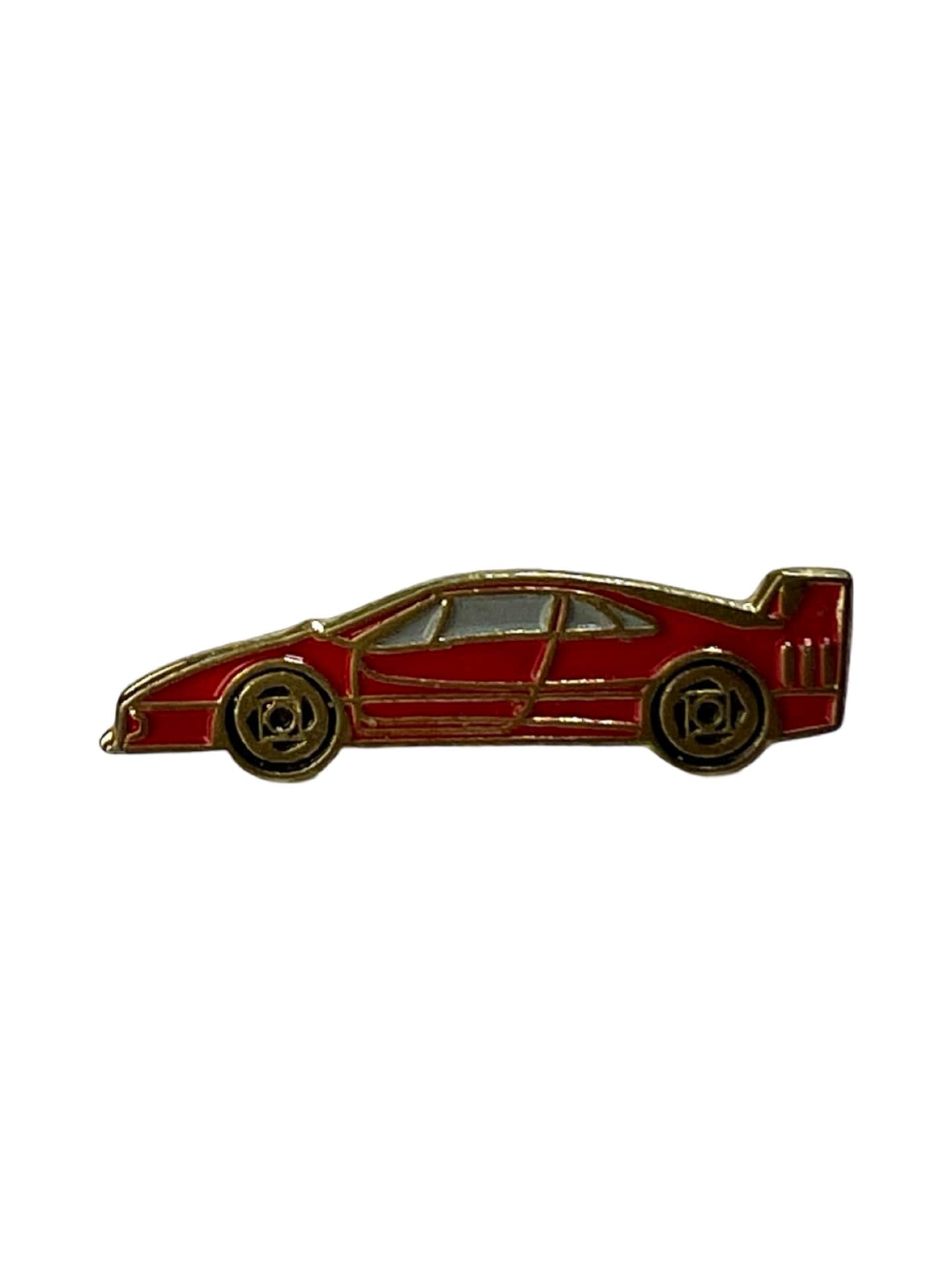 Vintage Ferrari F40 Style Emaille Pin, Sportwagen Abzeichen von PinsAndSins