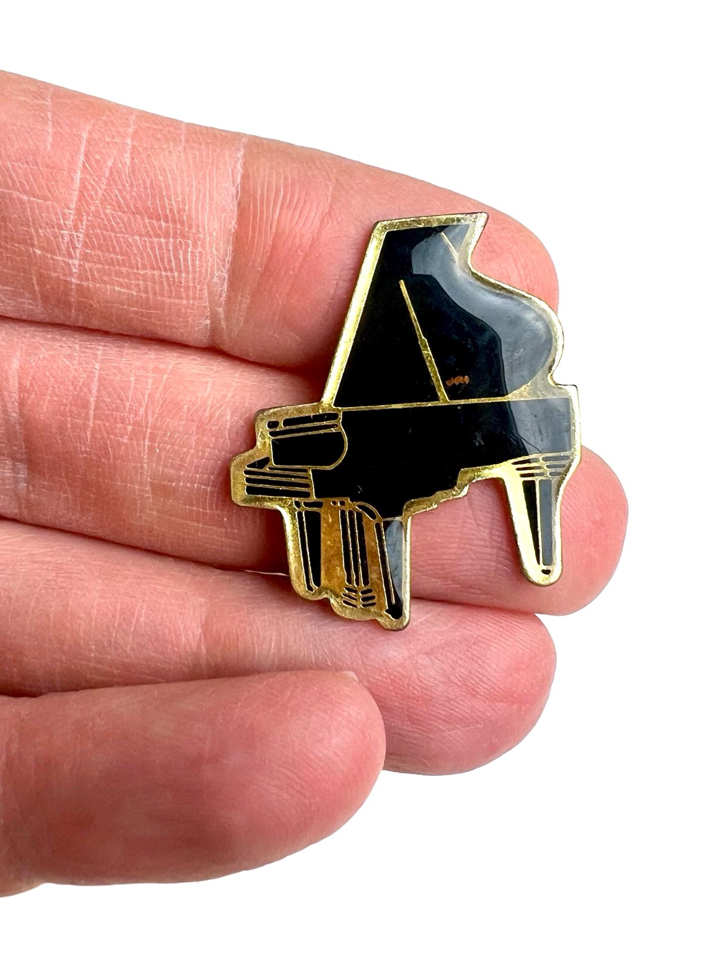 Vintage Flügel Anstecknadel Musikinstrument Brosche von PinsAndSins