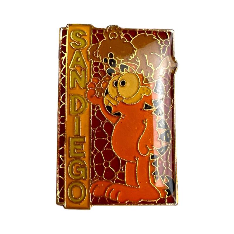 Vintage Garfield San Diego Pin 1978 Jim Denims Cartoon Memorabilie von PinsAndSins