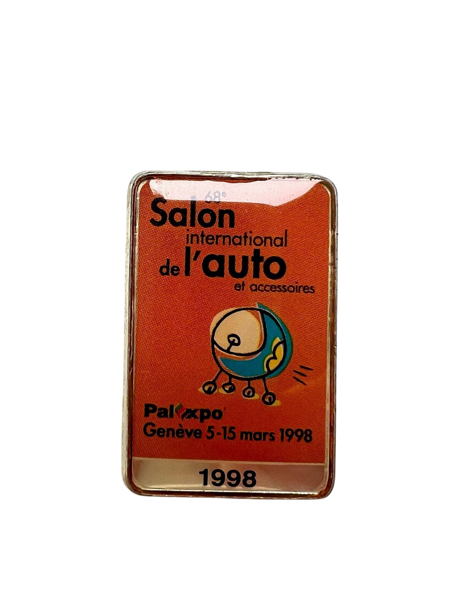 Vintage Genfer Autosalon 1998 Pin Retro Auto Anstecker von PinsAndSins