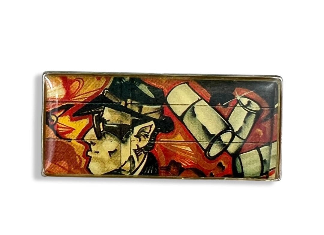 Vintage Graffiti Art Pin Tragbarer Street Anstecker von PinsAndSins