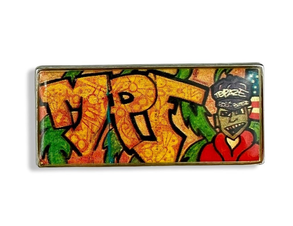 Vintage Graffiti Kunst Anstecknadel Conderoux Paris Brosche von PinsAndSins