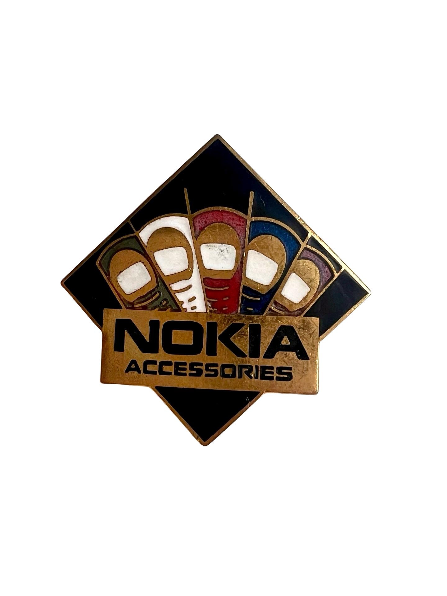 Vintage Nokia Handy Ad Pin 90Er Jahre Retro Y2K Technik Accessoire von PinsAndSins
