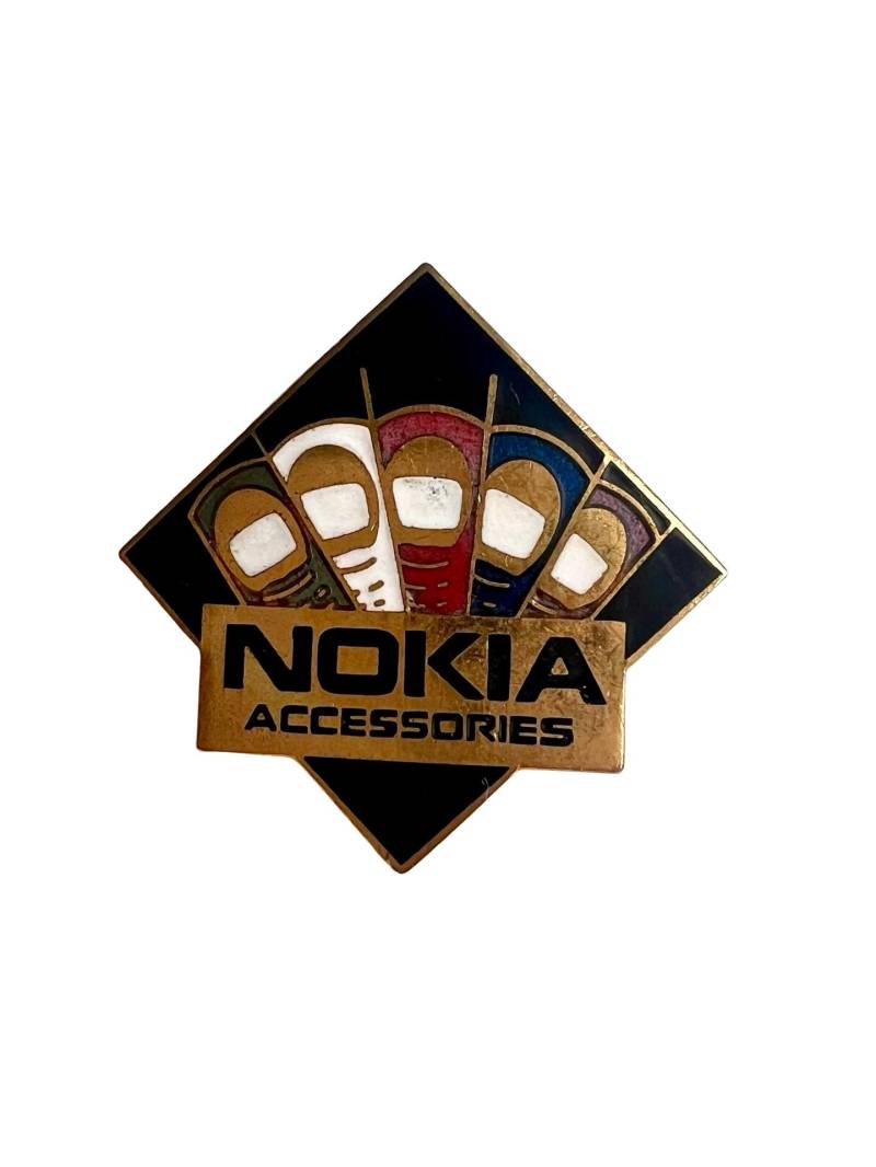 Vintage Nokia Handy Ad Pin 90Er Jahre Retro Y2K Technik Accessoire von PinsAndSins