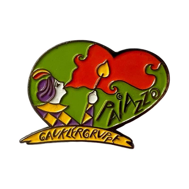 Vintage Harlekin Clown Pin Jester Clowncore Badge von PinsAndSins