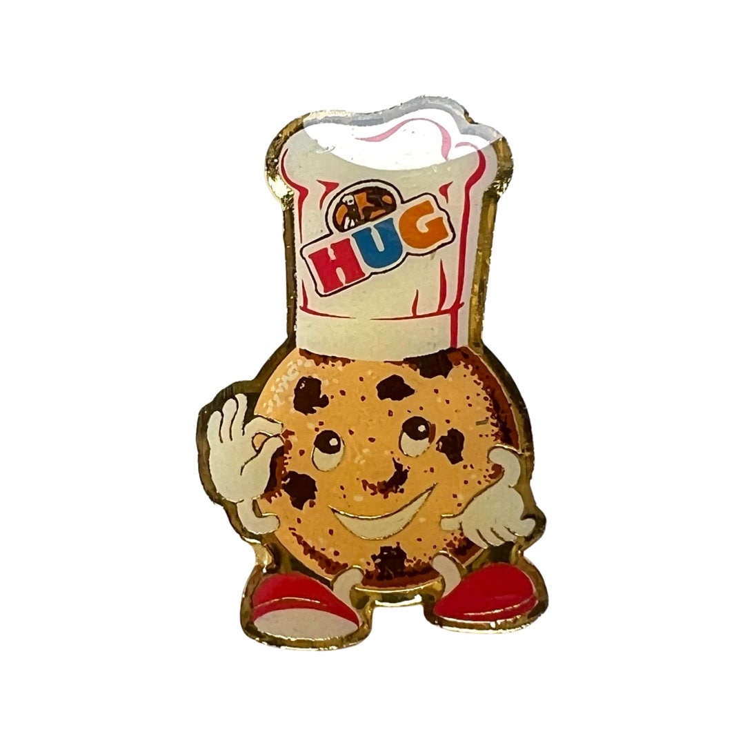 Vintage Hug Swiss Food Pin Keks Koch Emaille Anstecker von PinsAndSins