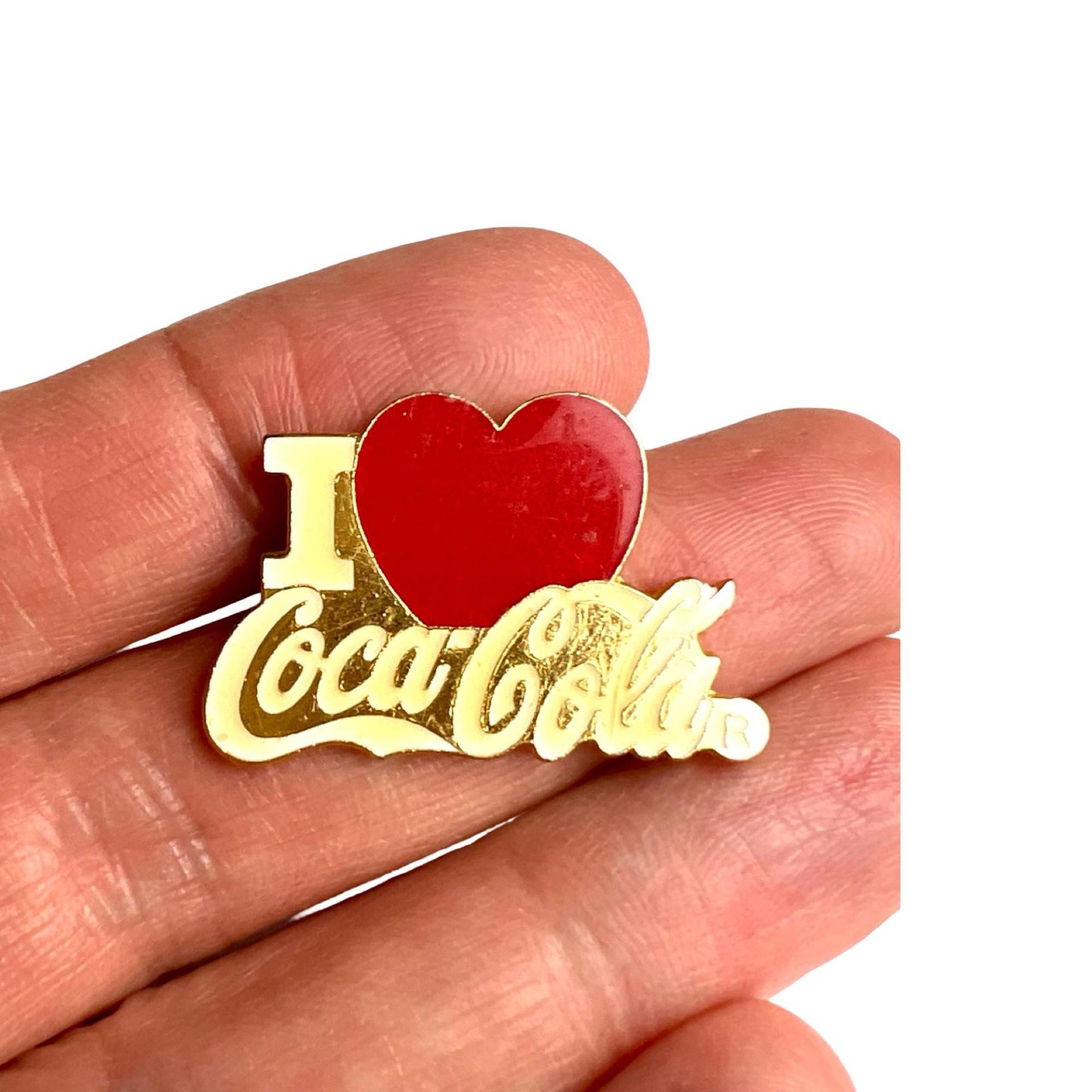 Vintage "I Love Coca Cola" Anstecknadel Cola Sammler Anstecknadel von PinsAndSins