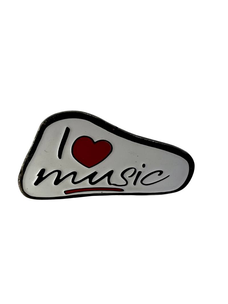 Vintage I Love Music Pin 80Er Jahre Retro Musik Fan Geschenk von PinsAndSins