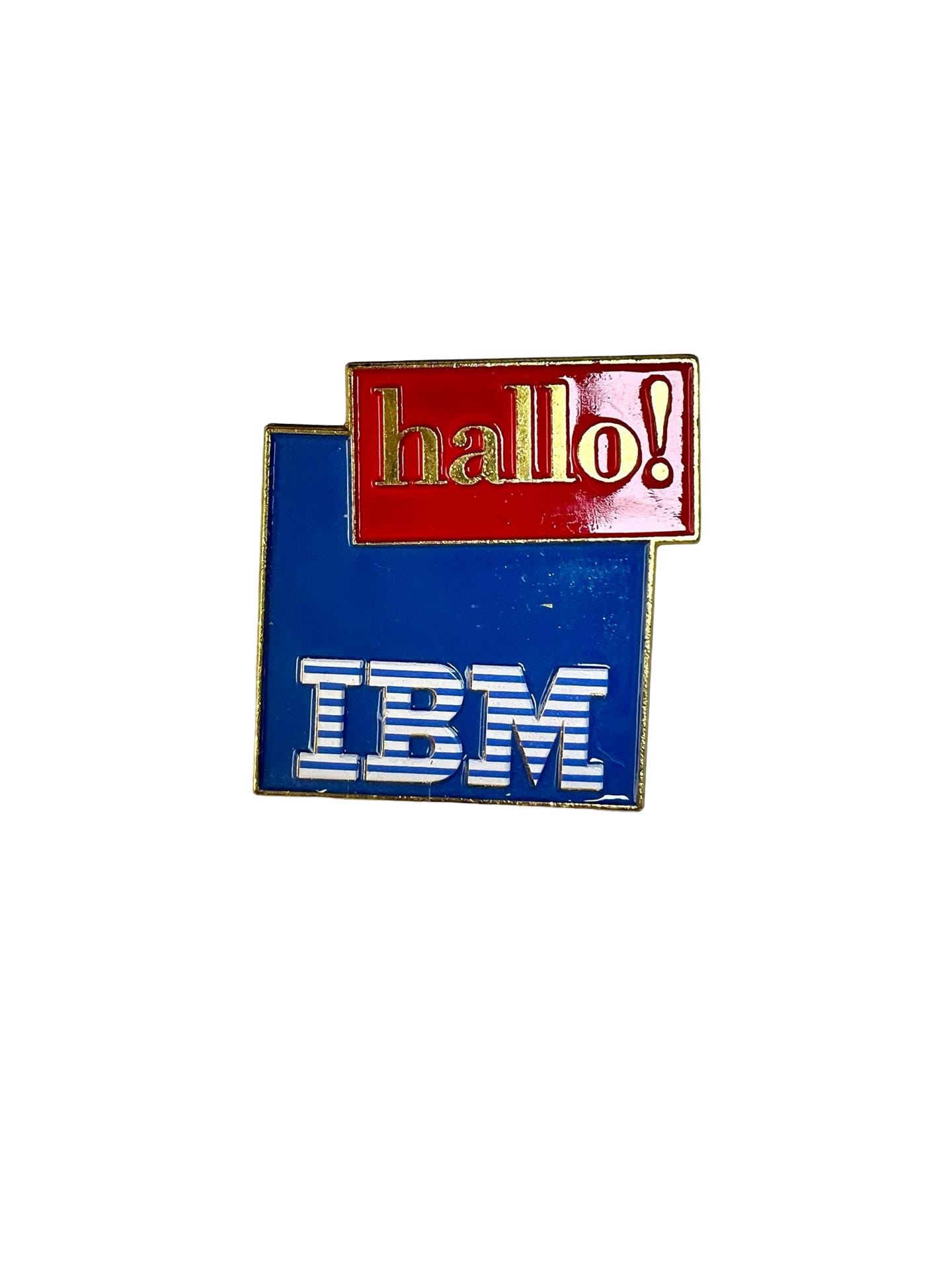 Vintage-Ibm Hallo Anstecknadel Computer Programmierer Geschenk von PinsAndSins