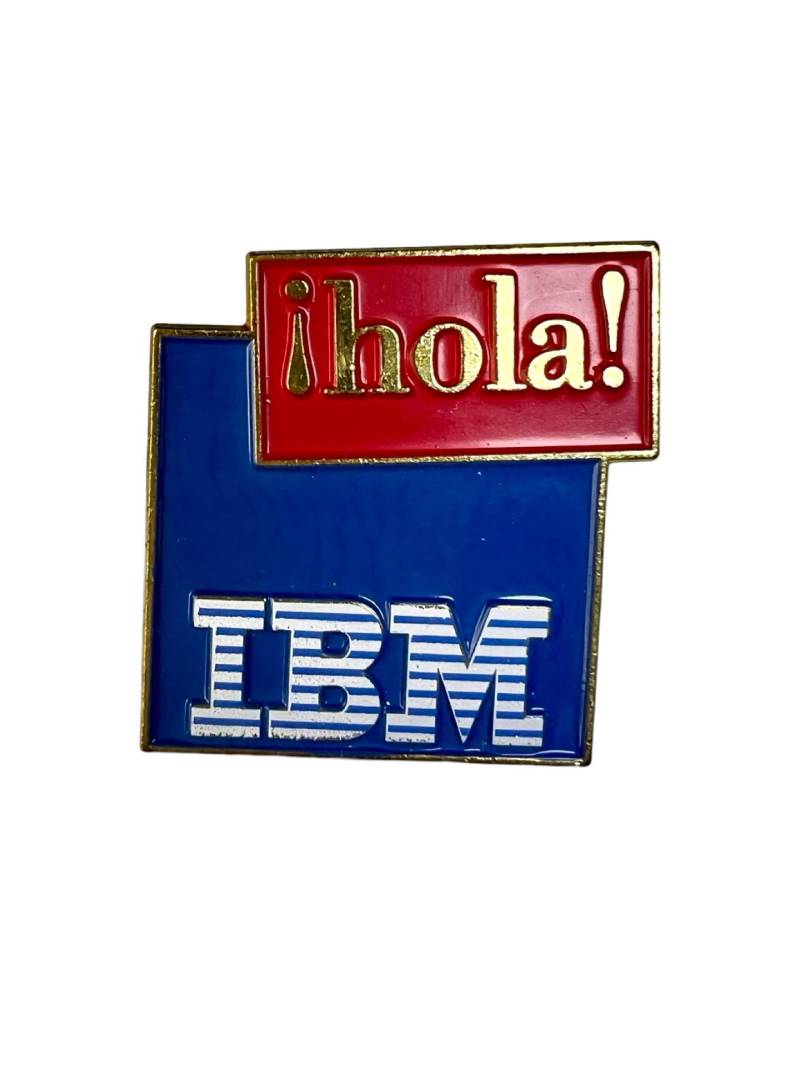 Vintage Ibm Hola Lets Net Together Serie, Tech Geschenk Für Computer Programmer Techie, Office Secret Santa von PinsAndSins