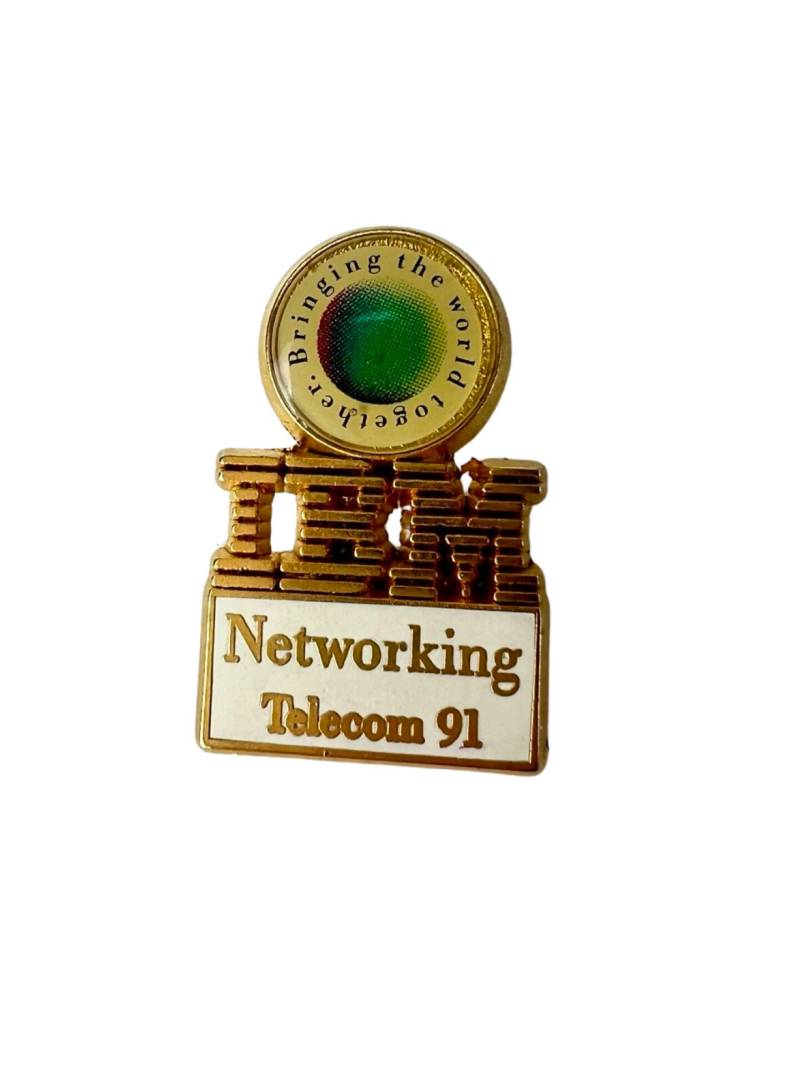 Vintage Ibm Networking Telecom 1991 Pin, Geschenk Für Computerprogrammierer von PinsAndSins