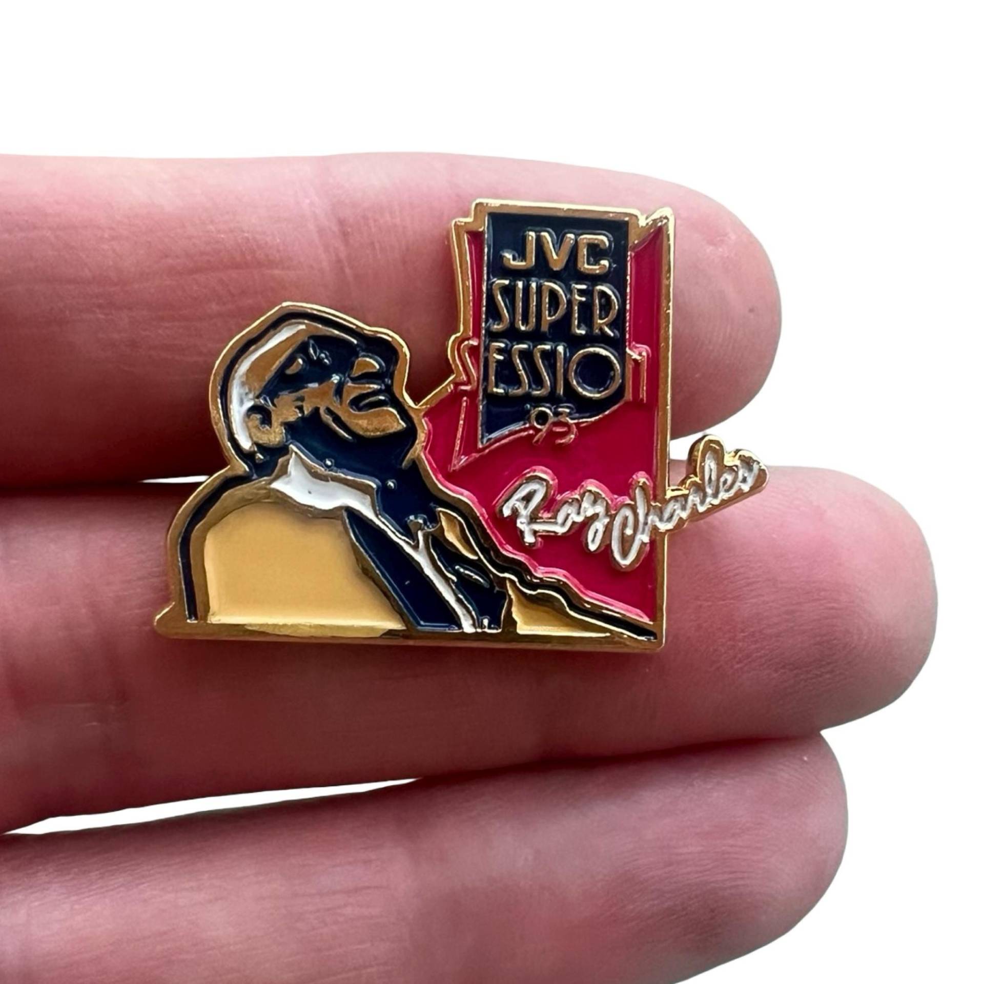 Vintage Jvc Super Session "95 Anstecknadel, Ray Charles von PinsAndSins