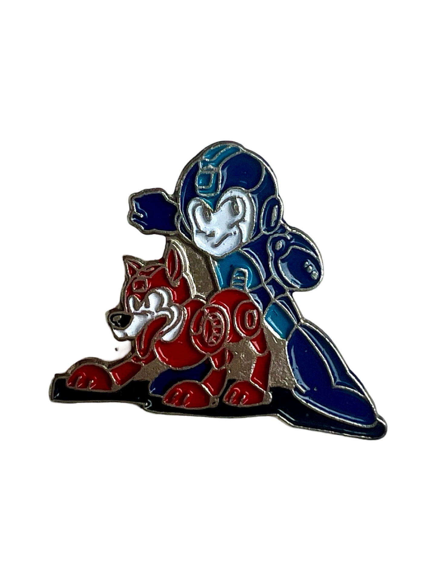 Vintage Mega Man Und Rush Emaille Anstecknadel Vintage Mega Man Und Rush Emaille Anstecknadel von PinsAndSins
