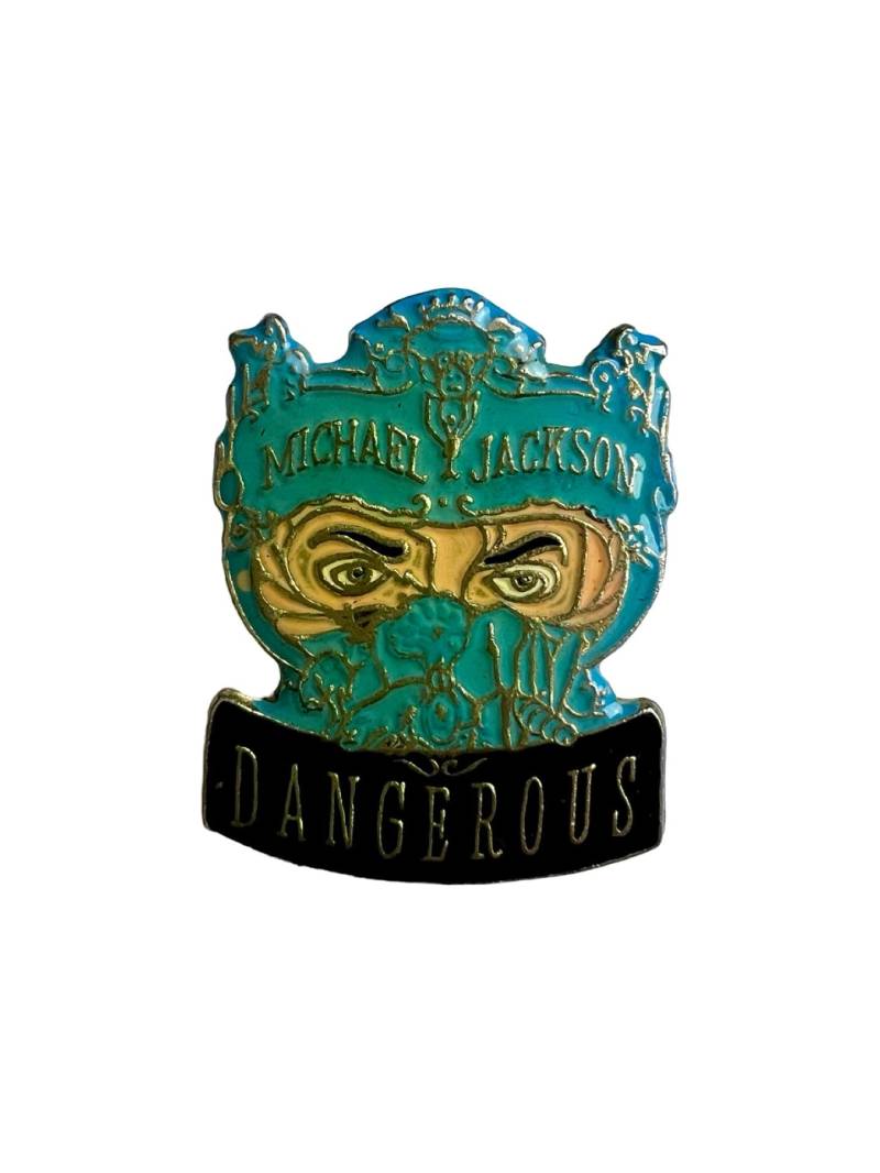 Vintage Michael Jackson "Dangerous' Anstecker 1992 Promo Memorabilia von PinsAndSins