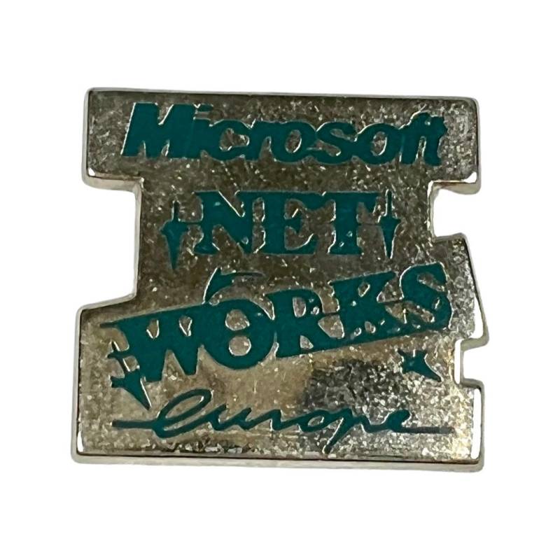 Vintage Microsoft Net Works Europe Emaille Pin 80Er-90Er Jahre Techie Geschenk von PinsAndSins