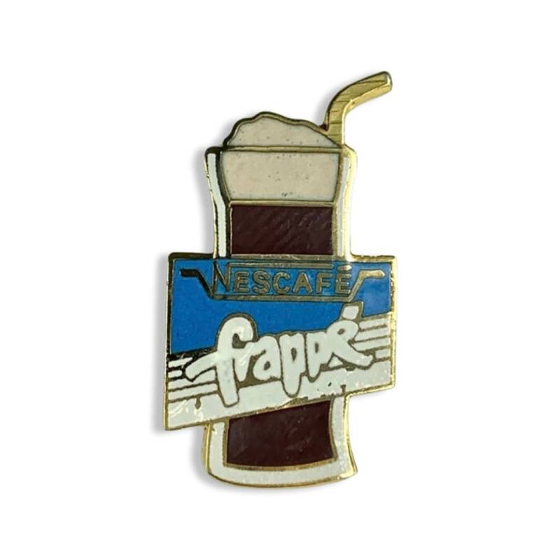 Vintage Nescafe Frappe Emaille Pin Kaffeeliebhaber Geschenk von PinsAndSins