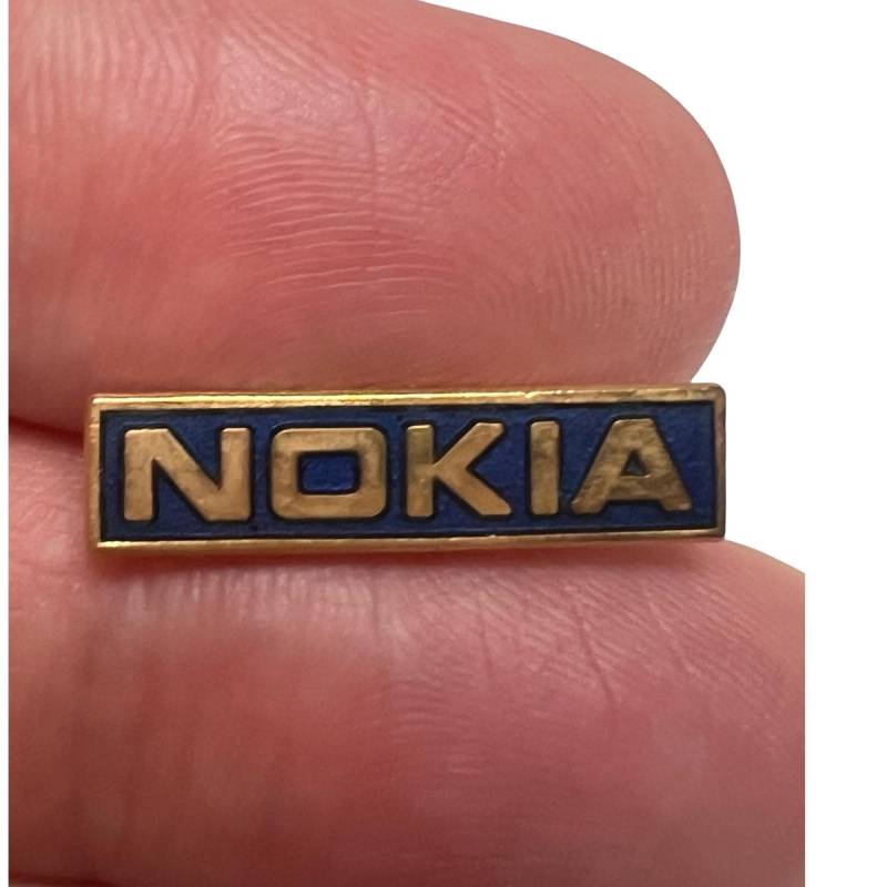 Vintage Nokia Logo Pin 90Er Jahre Retro Tech Accessoire von PinsAndSins