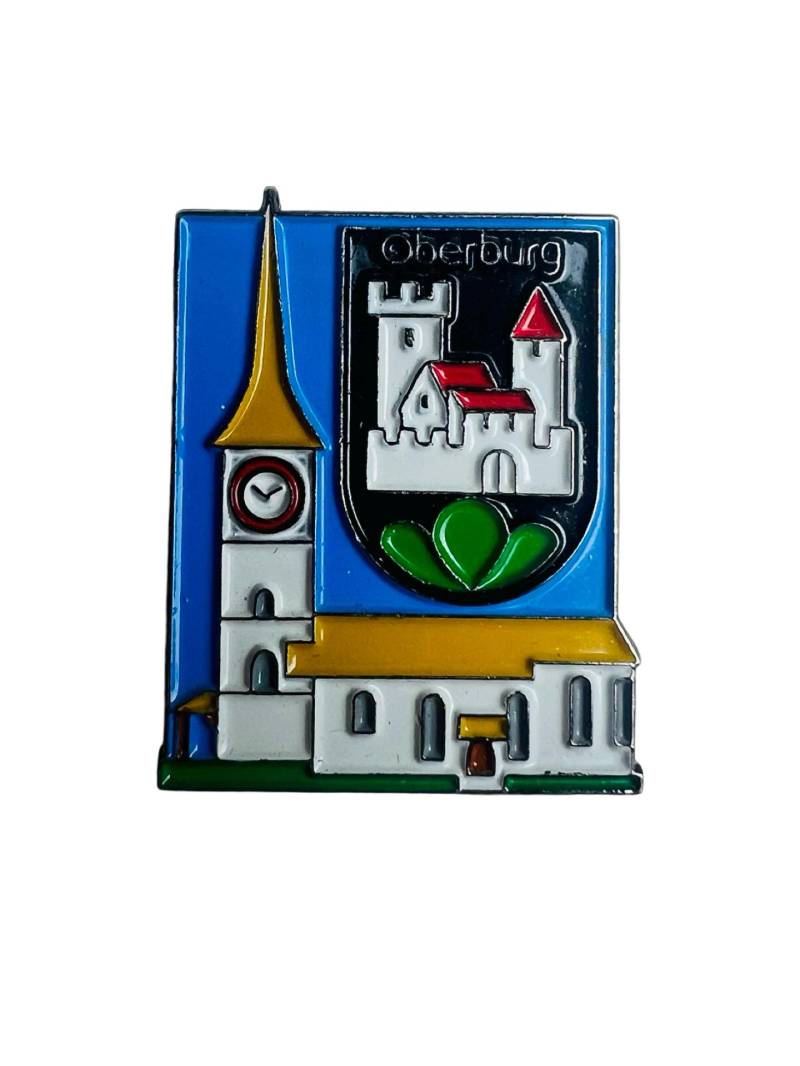 Vintage Oberburg Bern Schweiz Anstecker Wappen Souvenir von PinsAndSins