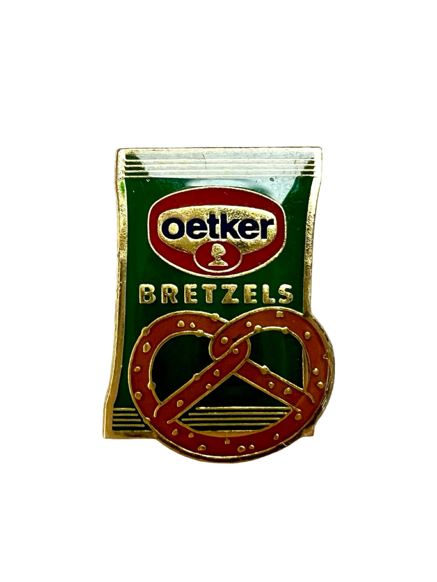 Vintage Oetker Bretzel Pin, Emaille Pins, Geschenk Für Foodie von PinsAndSins