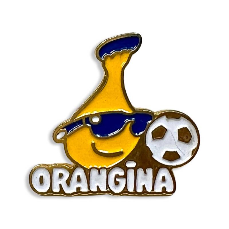 Vintage Orangina Emaille Pin Fizzy Drink Pop Pinback von PinsAndSins