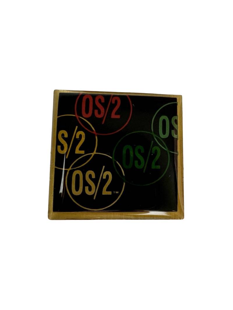 Vintage Os/2 Emaille Pin 80S-90S Retro Tech Geschenk von PinsAndSins