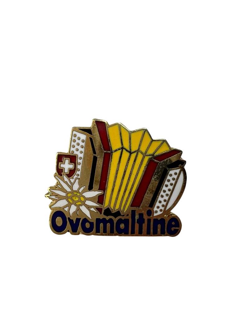 Vintage Ovomaltine Akkordeon Pin Anstecker Schweizer Souvenir Brosche Vintage Ovomaltine Akkordeon Pin Anstecker Schweizer Souvenir Brosche von PinsAndSins