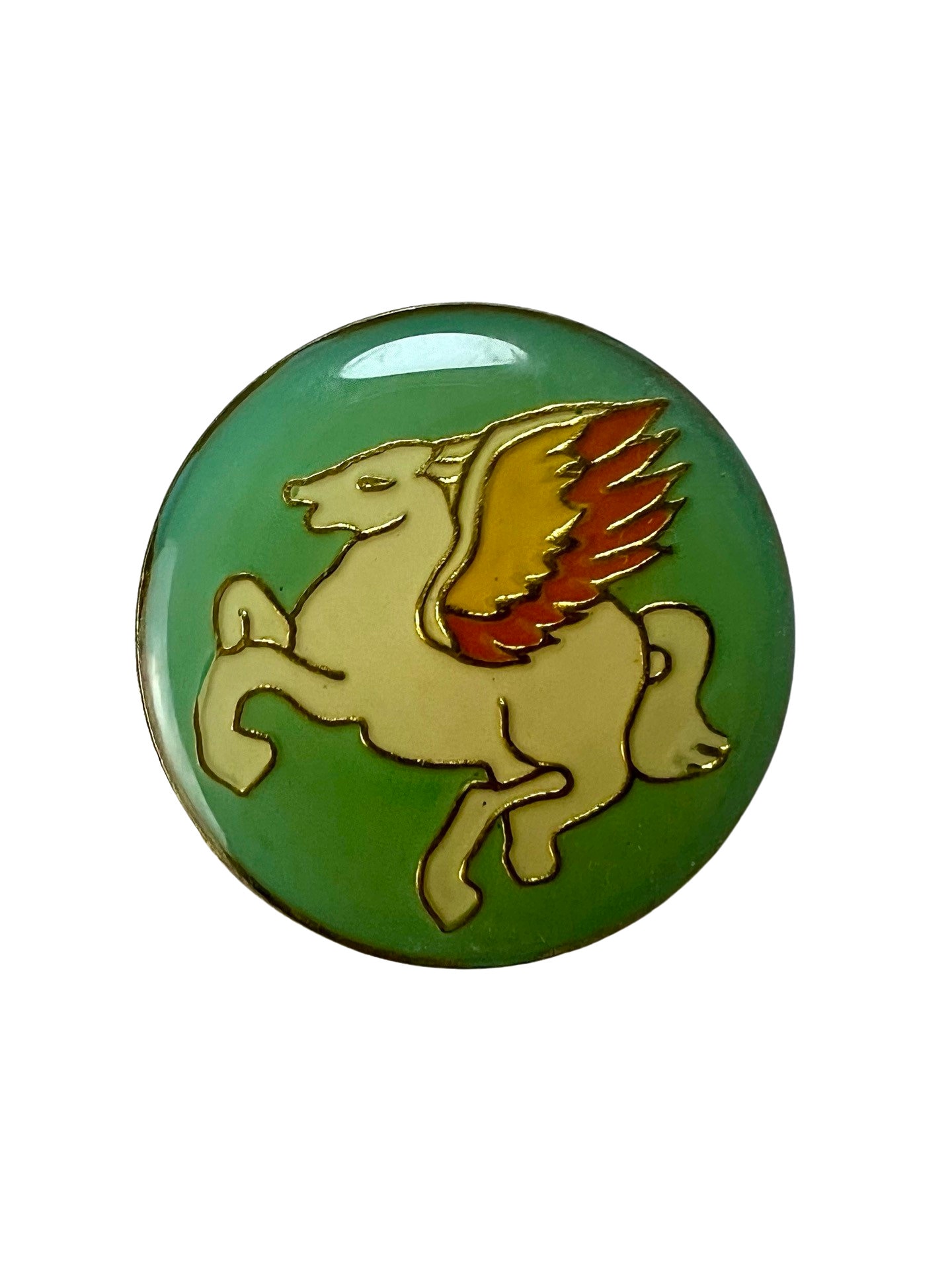 Vintage Pegasus Emaille Pin 80Er Jahre Fantasy Anstecknadel von PinsAndSins