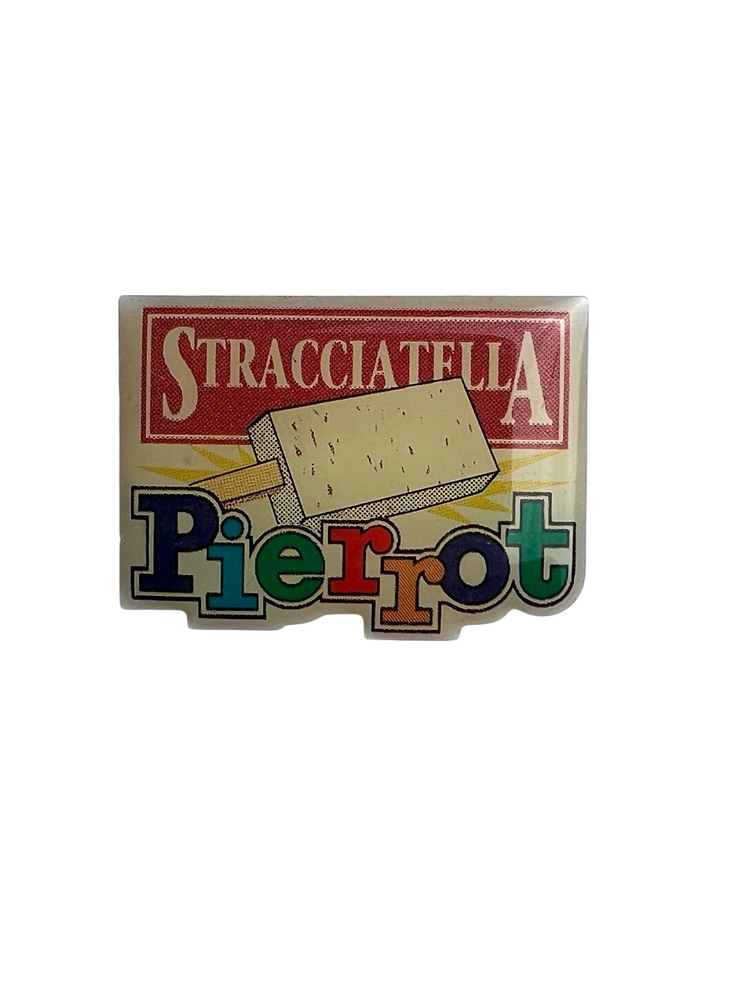 Vintage Pierrot Stracciatella Eis Emaille Pin von PinsAndSins
