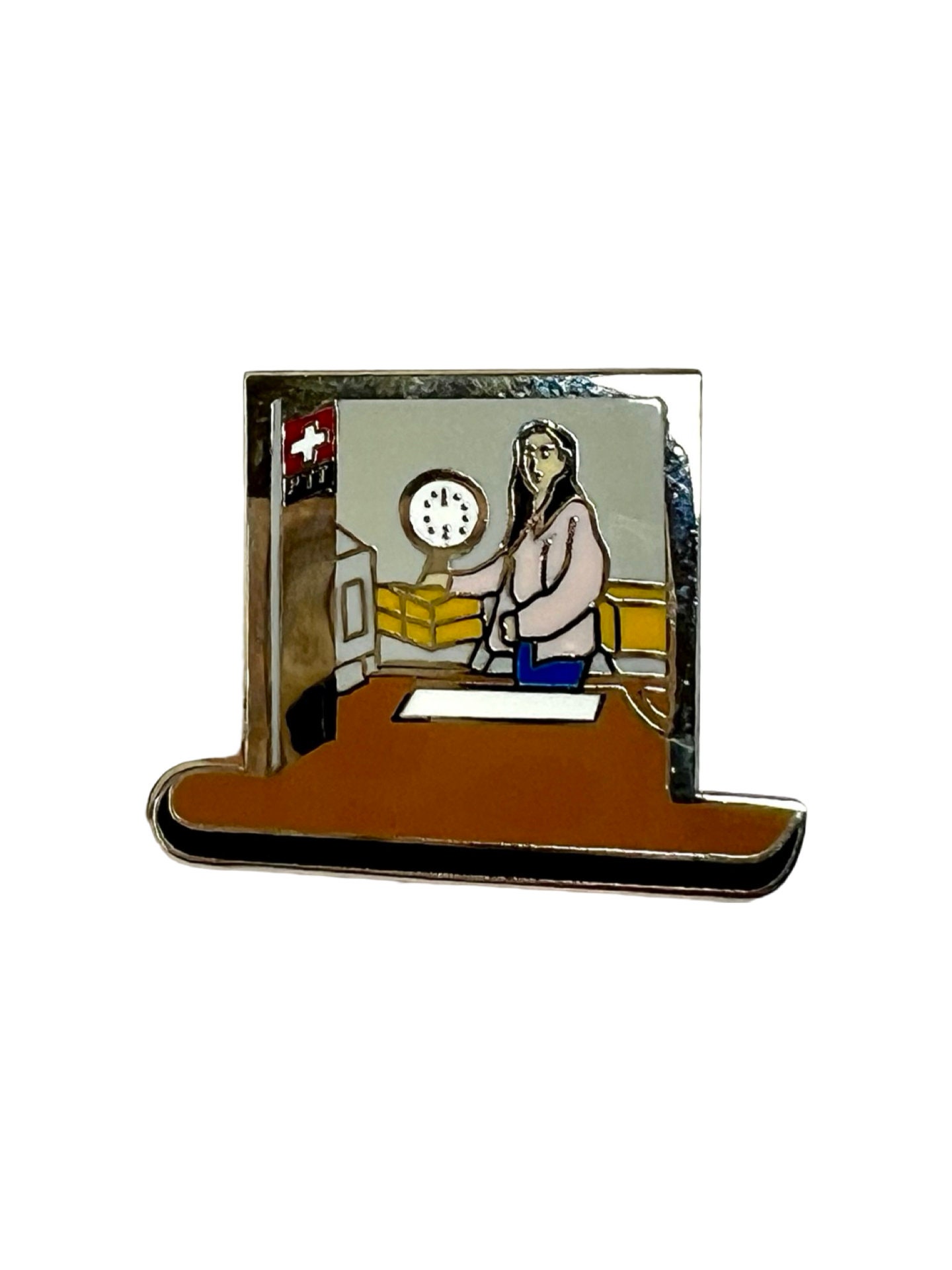Vintage Postangestellter Pin Anstecker Schlüssel-Arbeiter-Abzeichen, Geschenk Zum Ruhestand von PinsAndSins