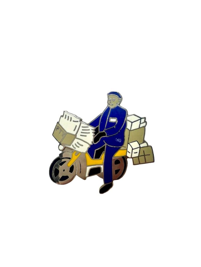 Vintage Postbote Emaille Pin Pakete Ausliefern, Geschenk Zum Ruhestand von PinsAndSins