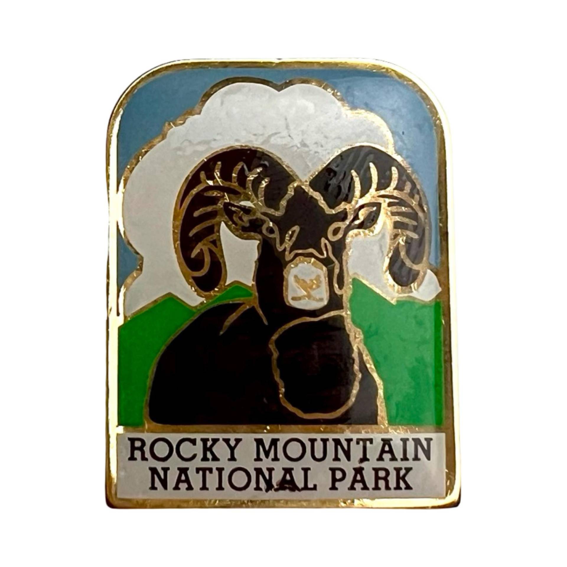 Vintage Rocky Mountain Nationalpark Anstecknadel Colorado Wanderer Souvenir von PinsAndSins
